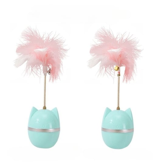 Rolling Ball Feather Bell Cat Toy