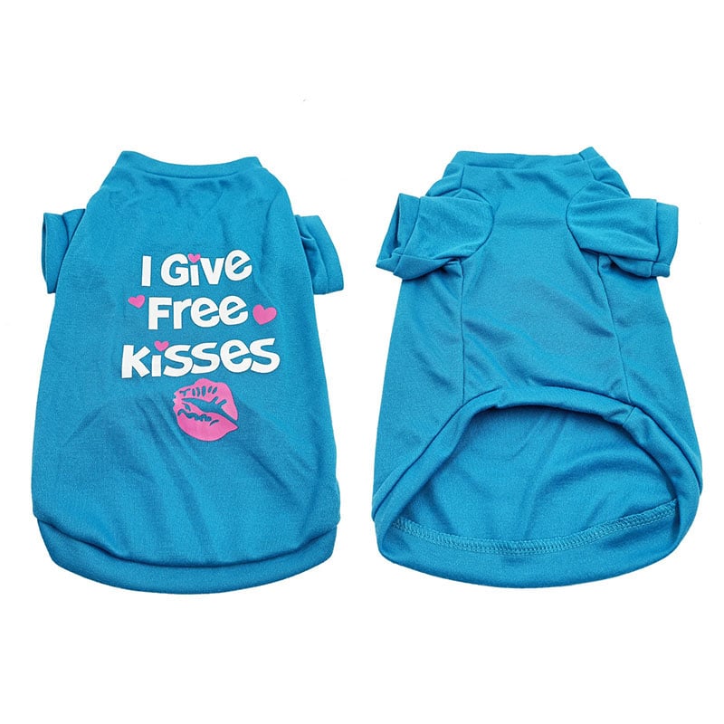 Cotton Dog Vest with English Print