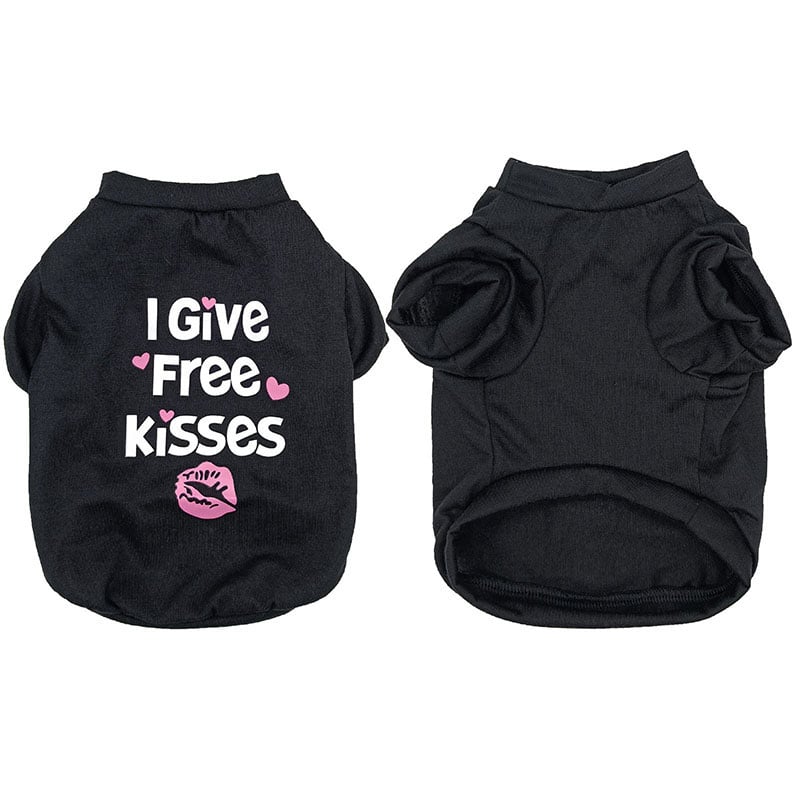 Cotton Dog Vest with English Print