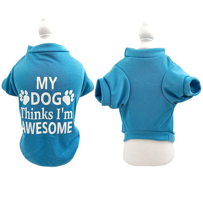 Cotton Dog Vest with English Print