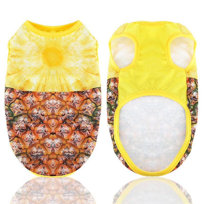 Mesh Dog Vest Faux Harness Design