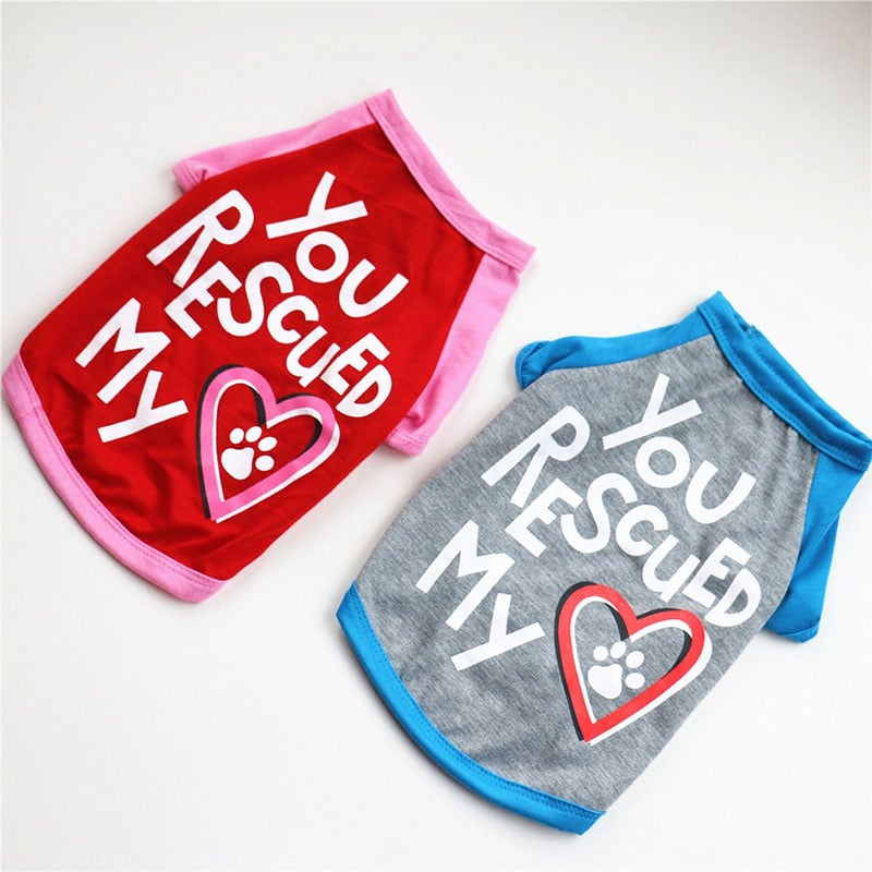 Summer Dog T-Shirt Cute Pet Clothes