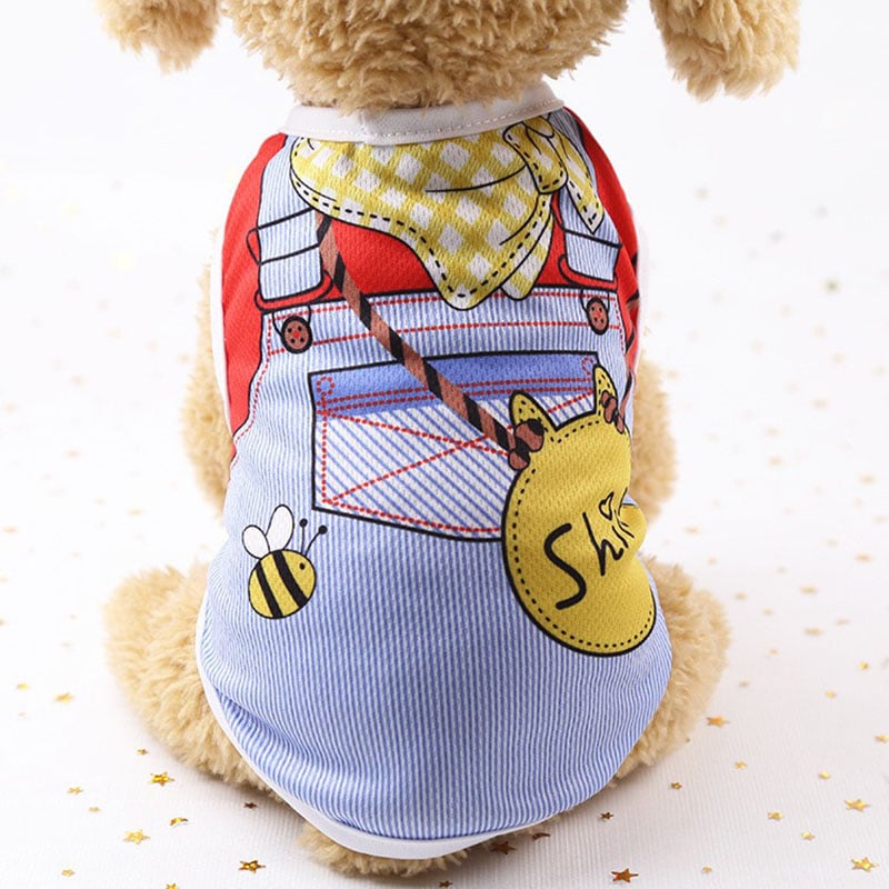 Mesh Dog Vest Faux Harness Design