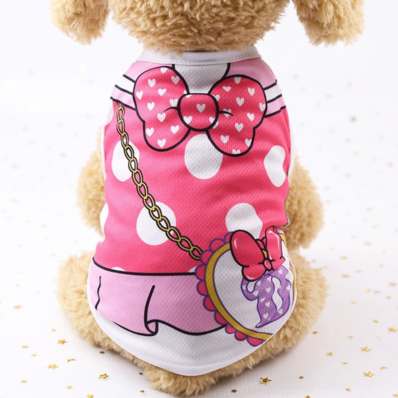 Mesh Dog Vest Faux Harness Design