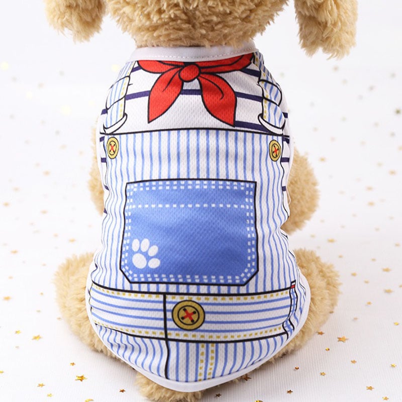 Mesh Dog Vest Faux Harness Design