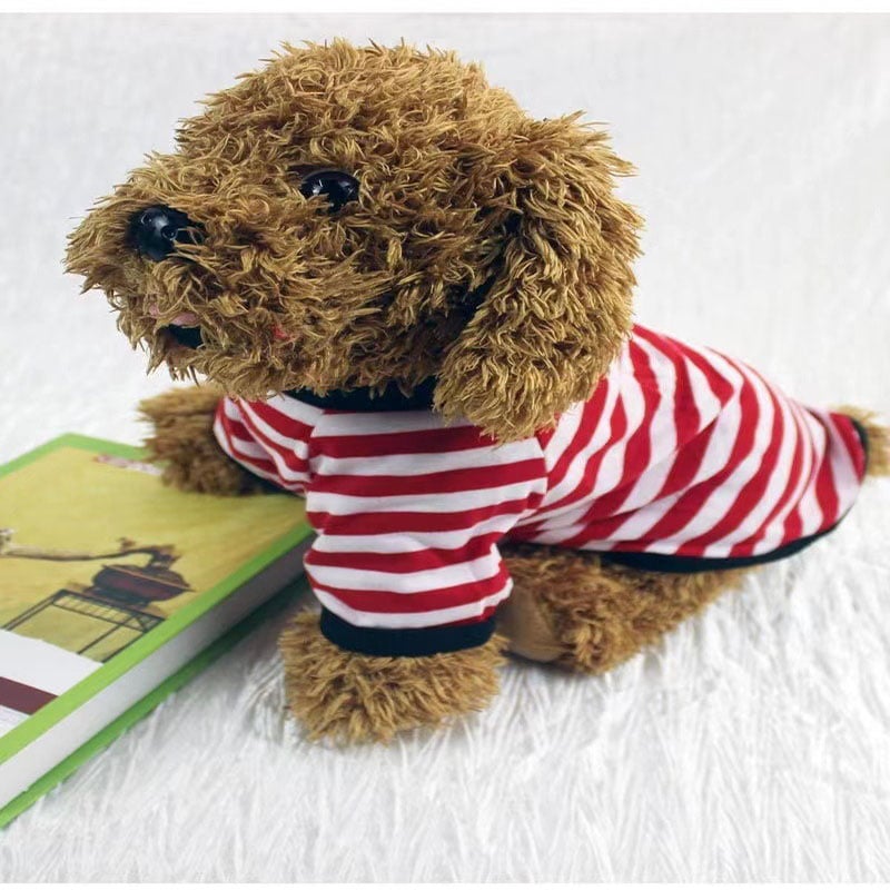 Striped Dog T-Shirt Summer Pet Clothes