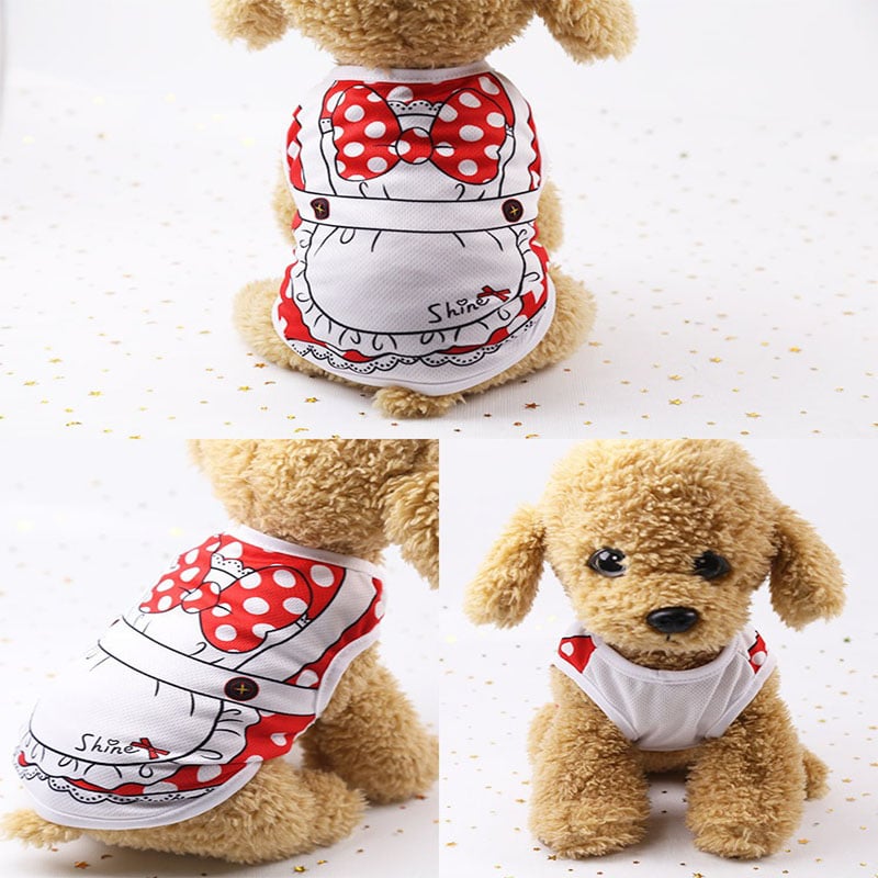 Mesh Dog Vest Faux Harness Design