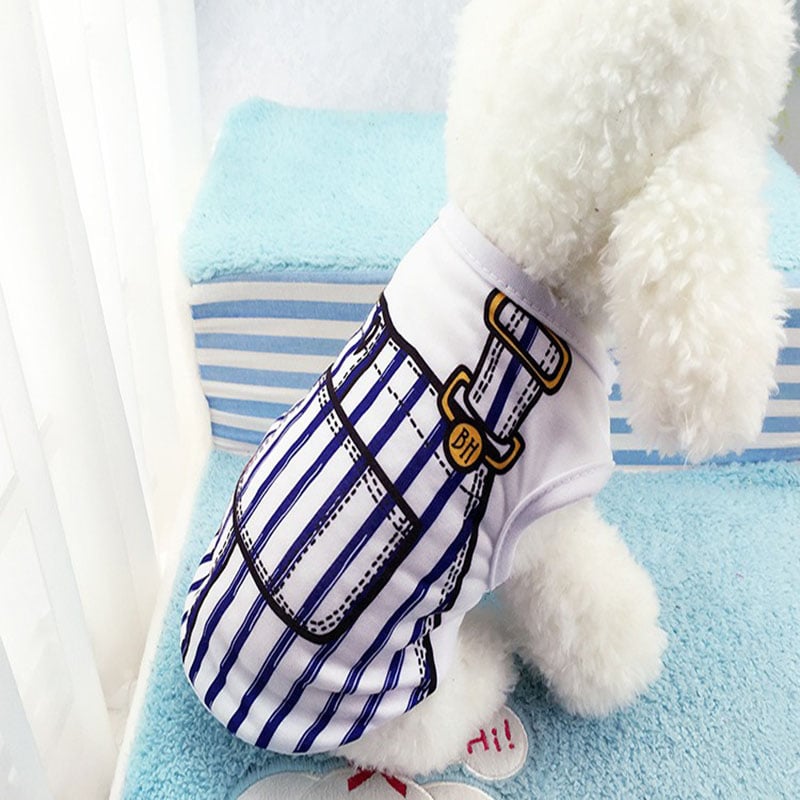 Mesh Dog Vest Faux Harness Design