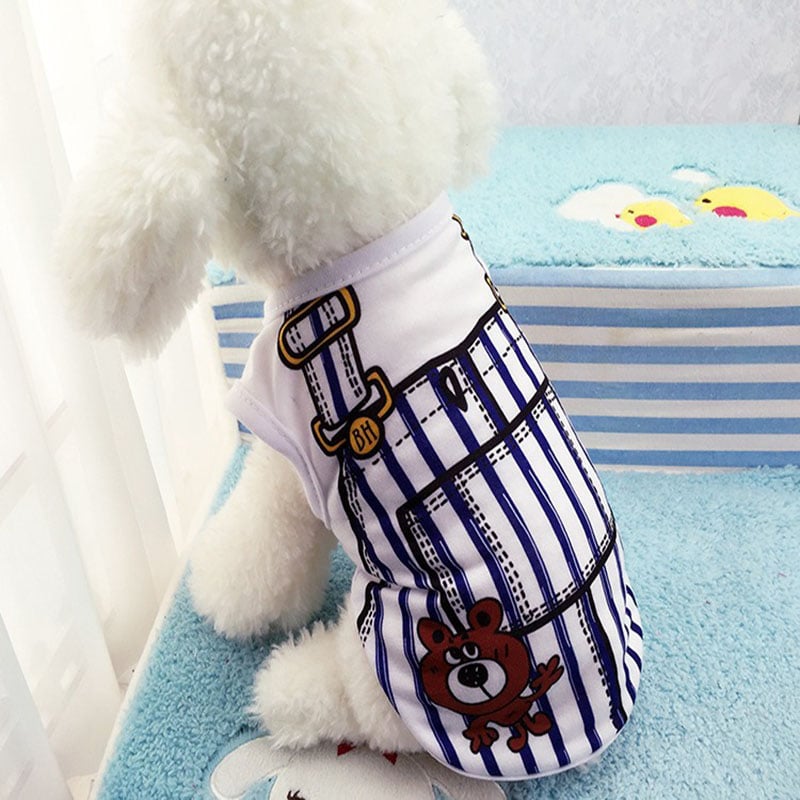 Mesh Dog Vest Faux Harness Design