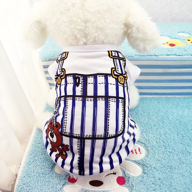 Mesh Dog Vest Faux Harness Design