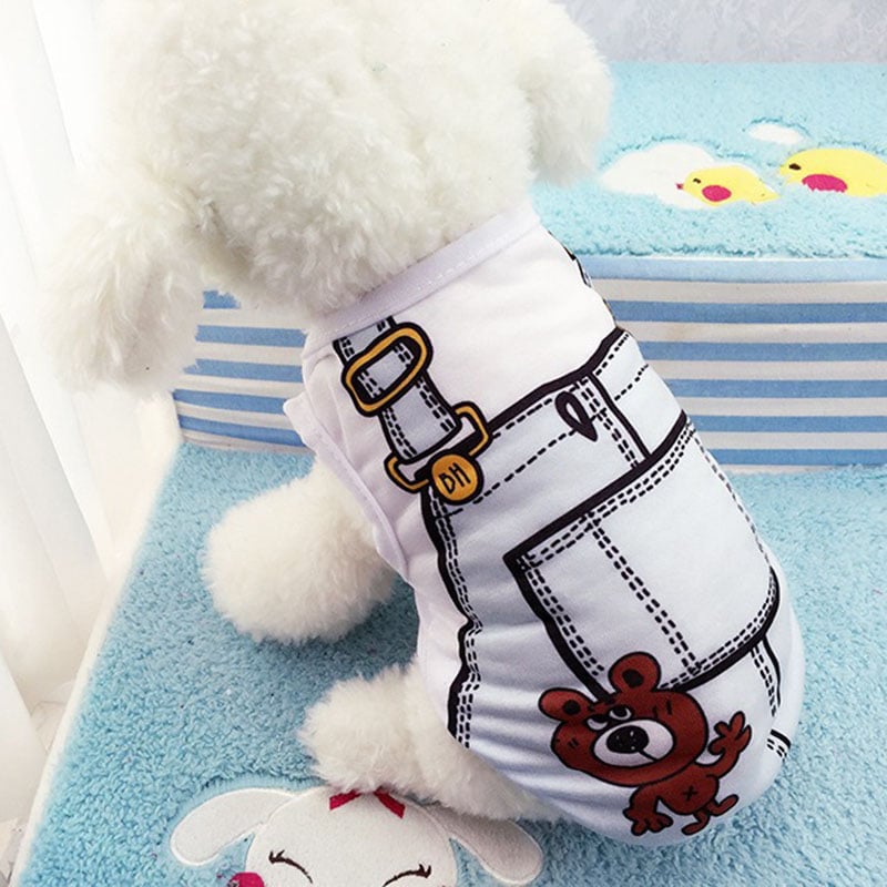 Mesh Dog Vest Faux Harness Design