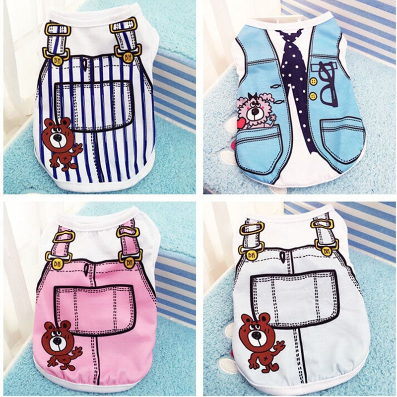 Mesh Dog Vest Faux Harness Design