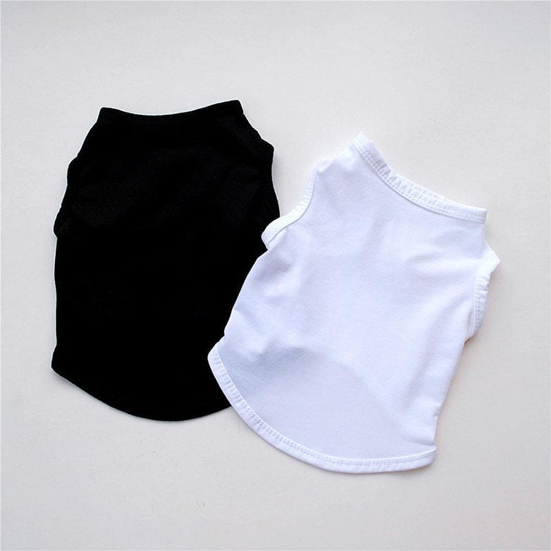 Cotton Dog Vest Solid Color Summer Clothes