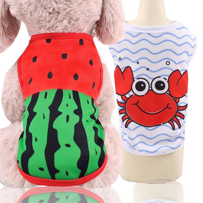 Mesh Dog Vest Faux Harness Design