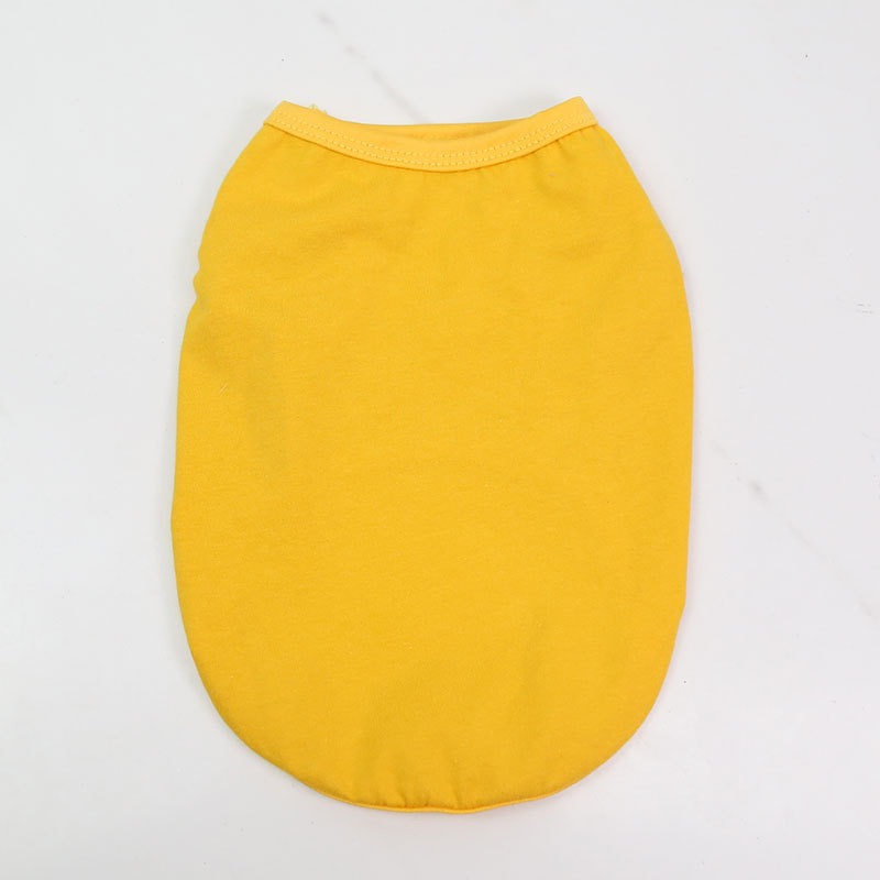 Cotton Dog Vest Solid Color Summer Clothes