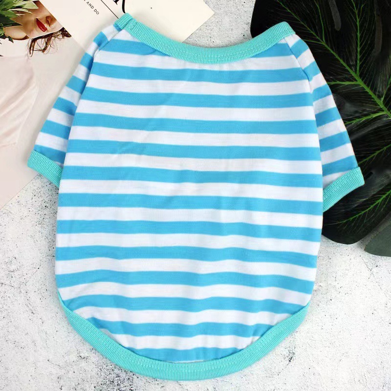 Striped Dog T-Shirt Summer Pet Clothes