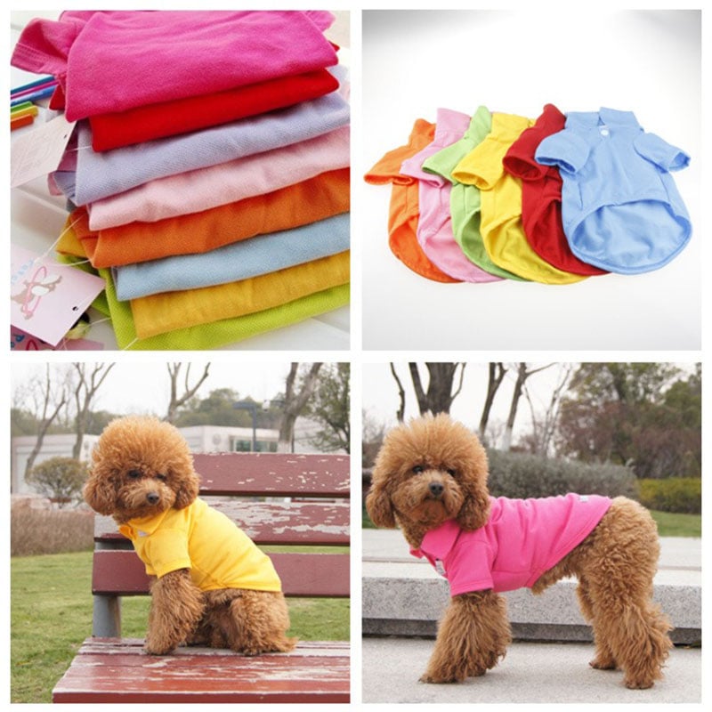 2025 Dog Polo Shirt Multicolor Soft