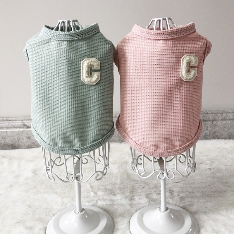 Waffle Dog Vest Spring Autumn Clothes