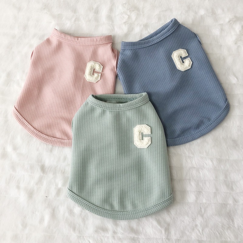 Waffle Dog Vest Spring Autumn Clothes