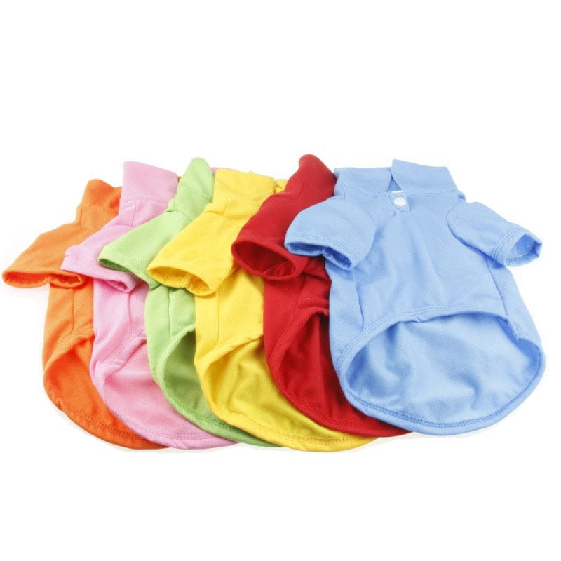 2025 Dog Polo Shirt Multicolor Soft