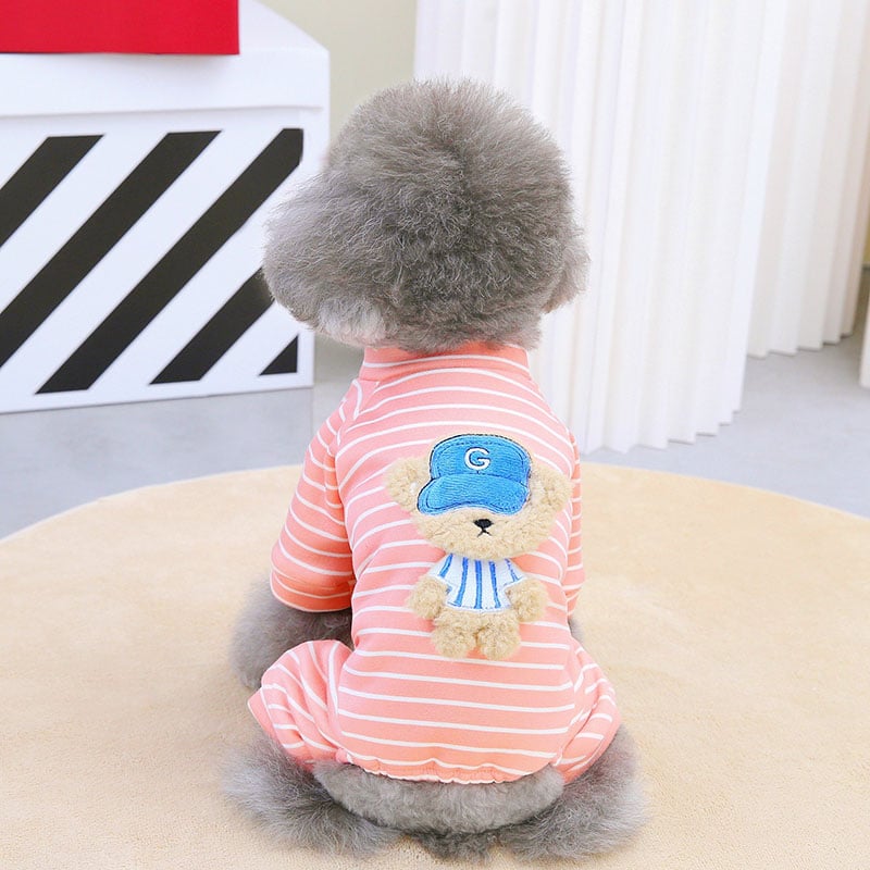 2025 Striped Dog T-Shirt Sleeveless