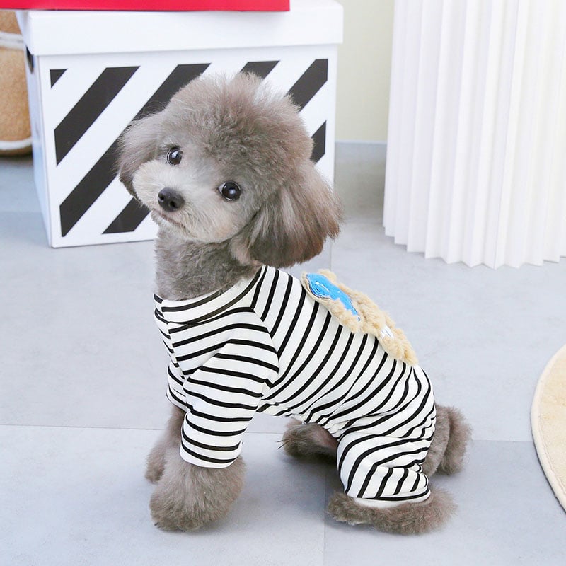 2025 Striped Dog T-Shirt Sleeveless