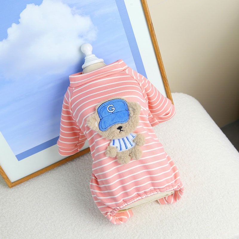 2025 Striped Dog T-Shirt Sleeveless
