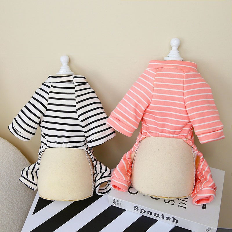 2025 Striped Dog T-Shirt Sleeveless