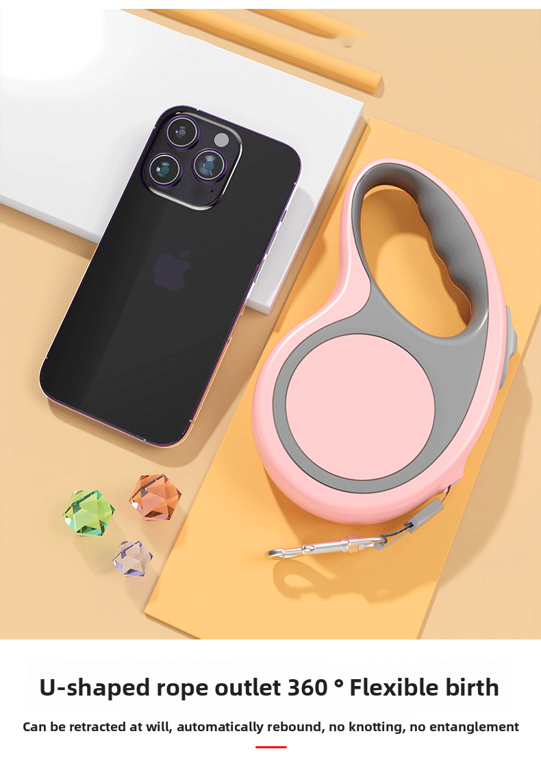 Portable Retractable Dog Leash for Small Dogs