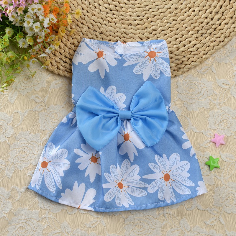 Summer Floral Princess Dog Dress