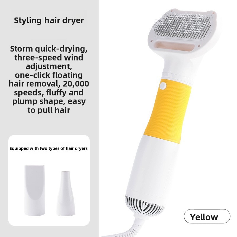 Pet Grooming Dryer 3 in 1 with Slicker Brush