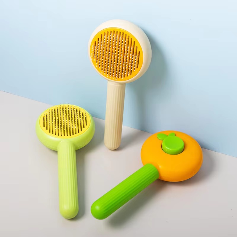 Pet Comb One Button Self Cleaning Grooming Brush