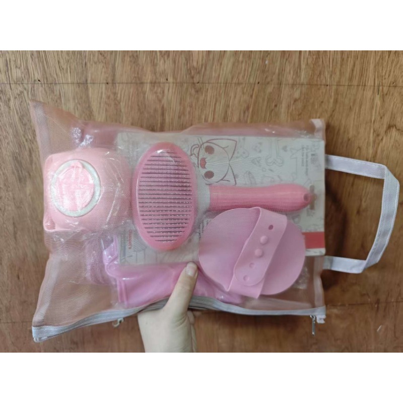Pet Bath Brush Kit 6 Piece Grooming Set