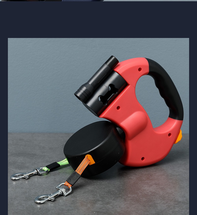 Double-Headed Dog Leash for Two Dogs