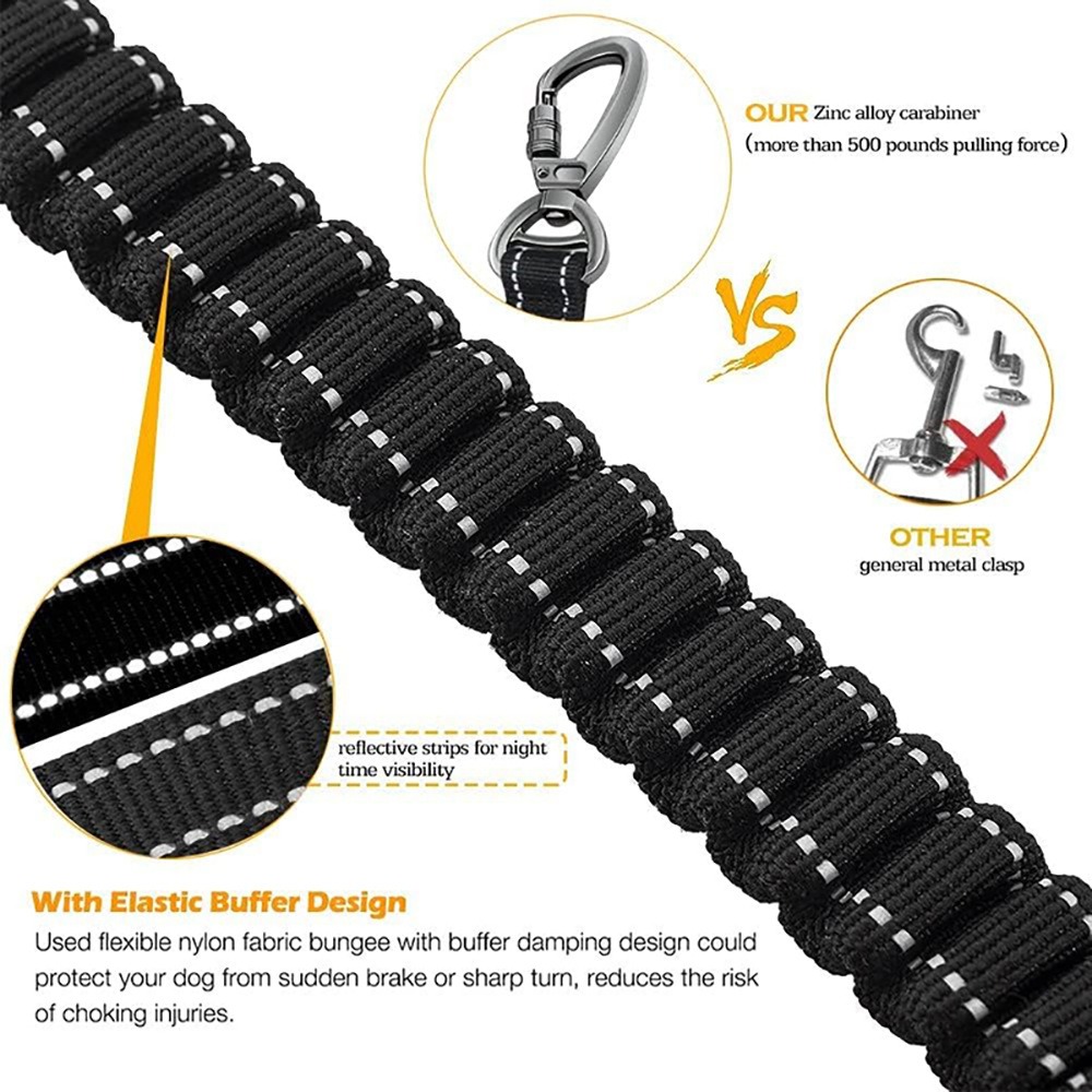 Elastic Shock-Absorbing Dog Leash