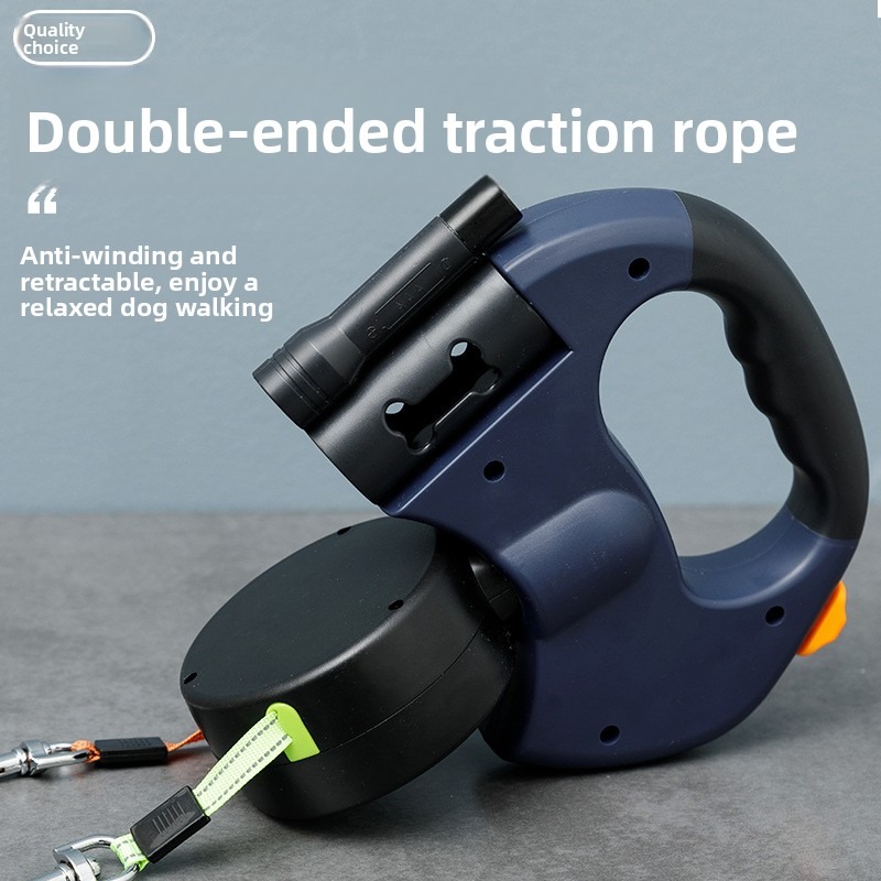 Double-Headed Dog Leash for Two Dogs