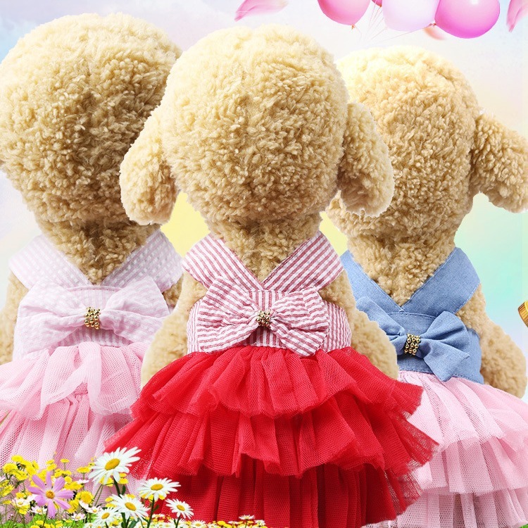 Luxury Female Dog Apparel Princess Dress