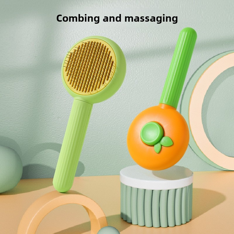 Pet Comb One Button Self Cleaning Grooming Brush