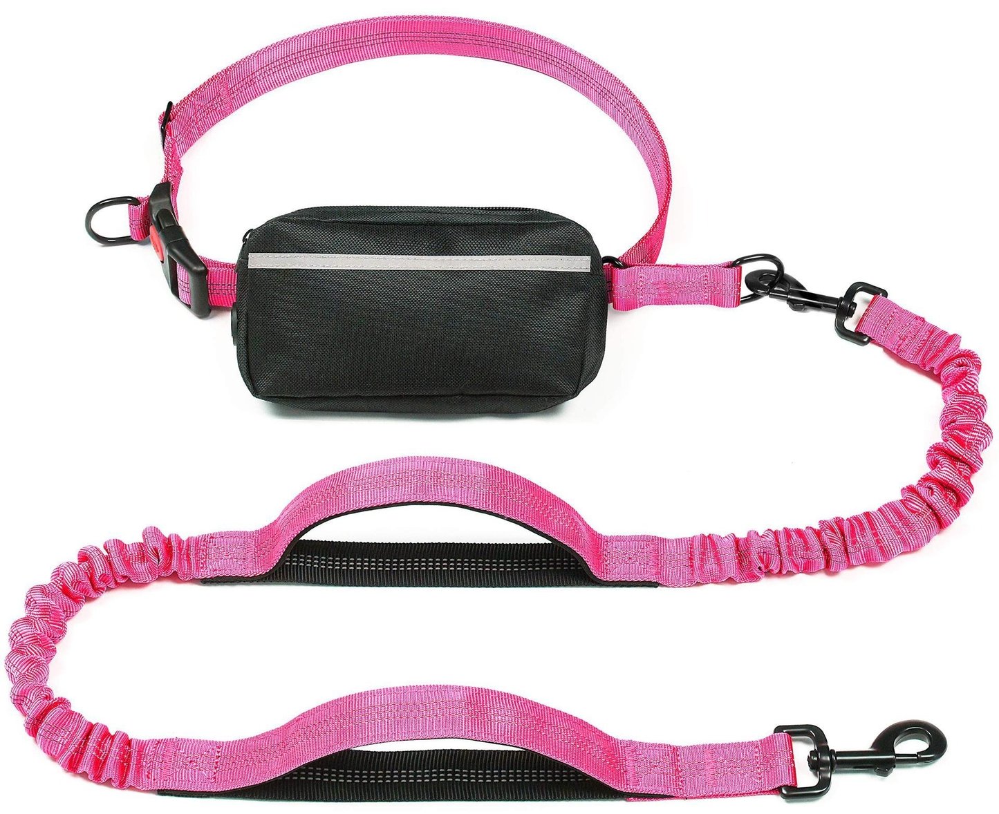 Nylon Hands-Free Dog Running Leash with Bell
