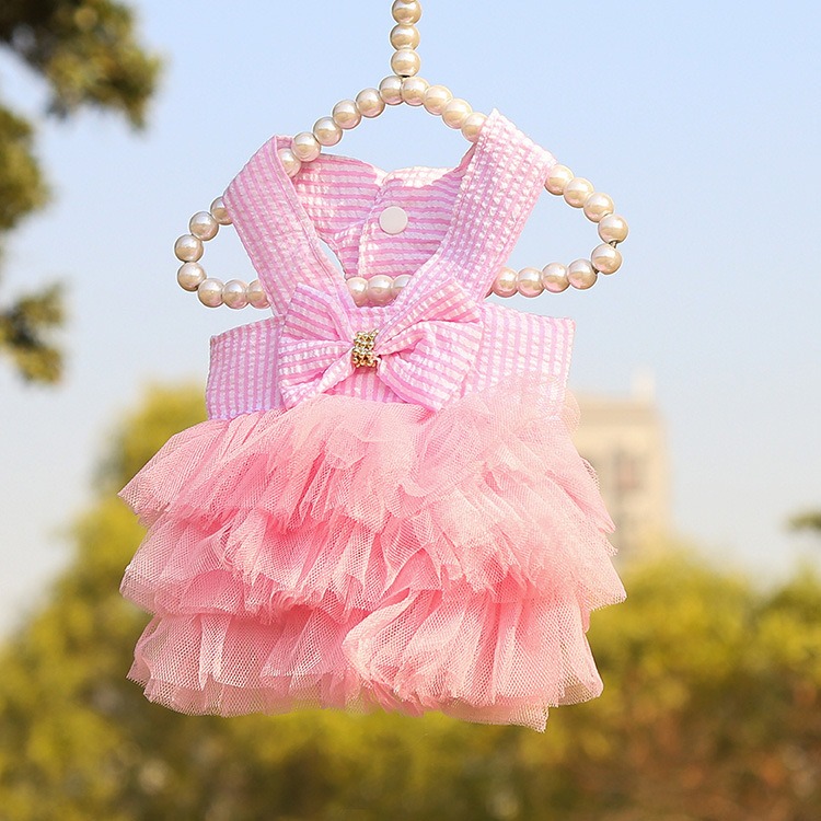 Luxury Female Dog Apparel Princess Dress