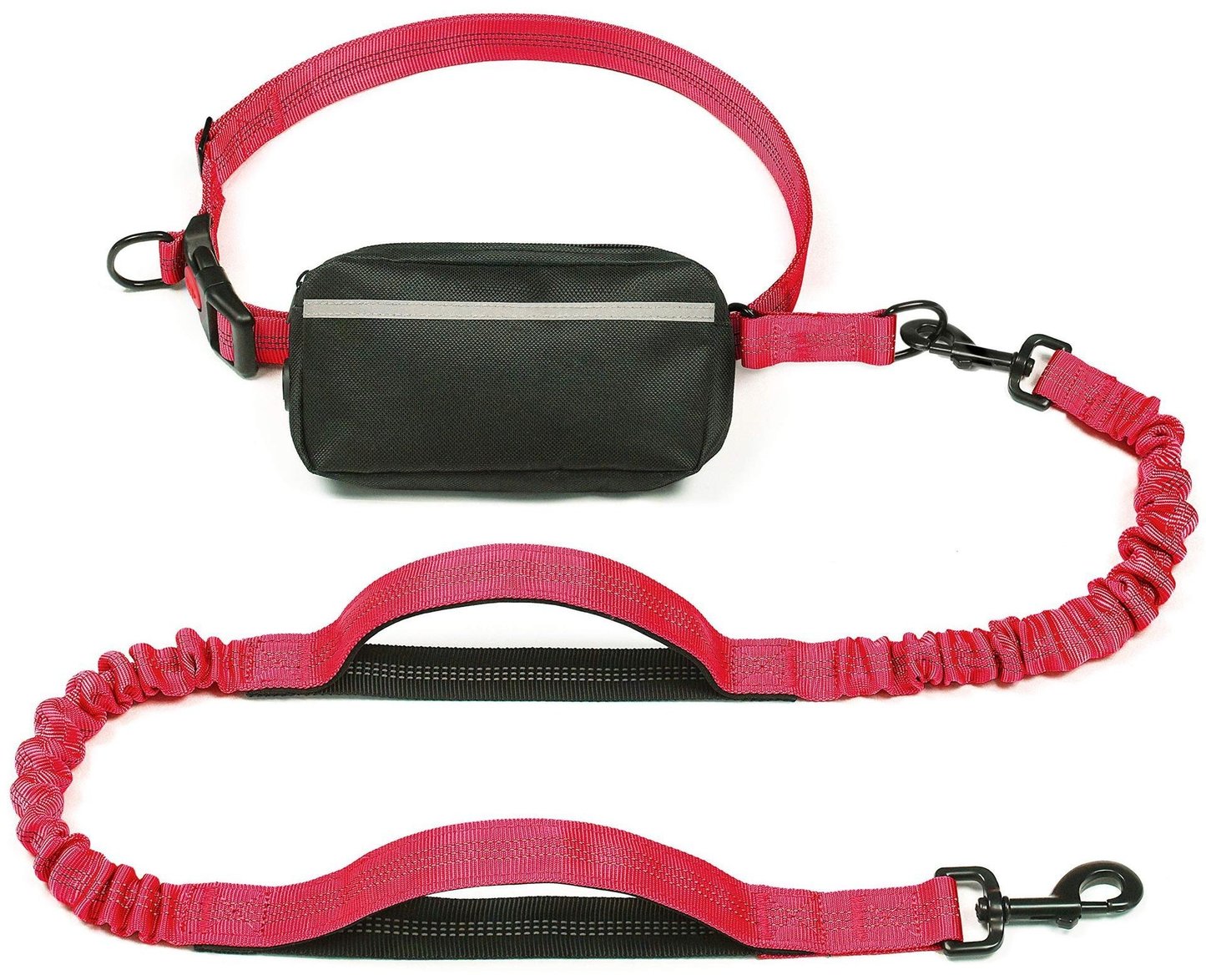 Nylon Hands-Free Dog Running Leash with Bell