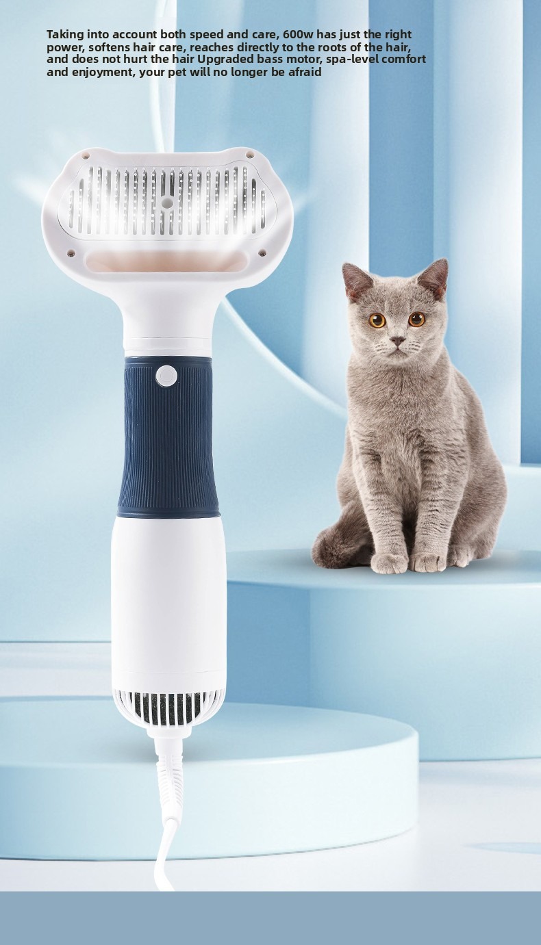 Pet Grooming Dryer 3 in 1 with Slicker Brush