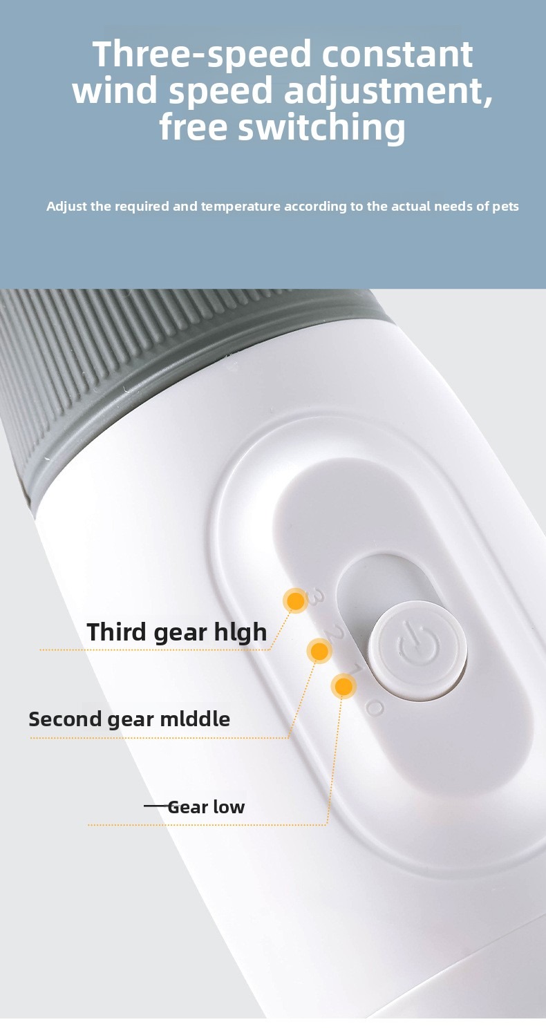 Pet Grooming Dryer 3 in 1 with Slicker Brush