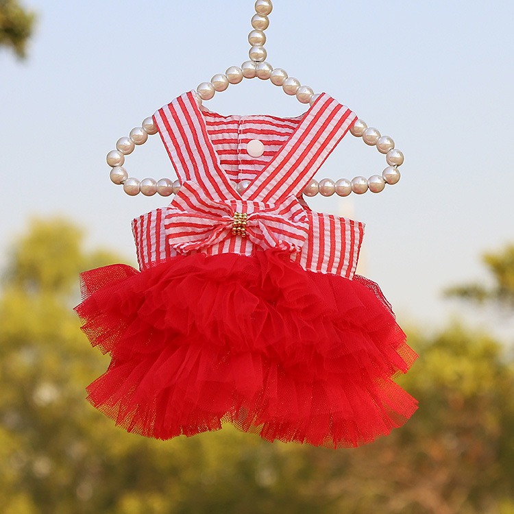 Luxury Female Dog Apparel Princess Dress