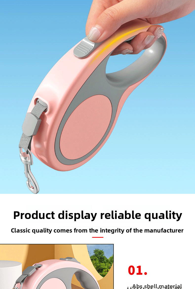 Portable Retractable Dog Leash for Small Dogs
