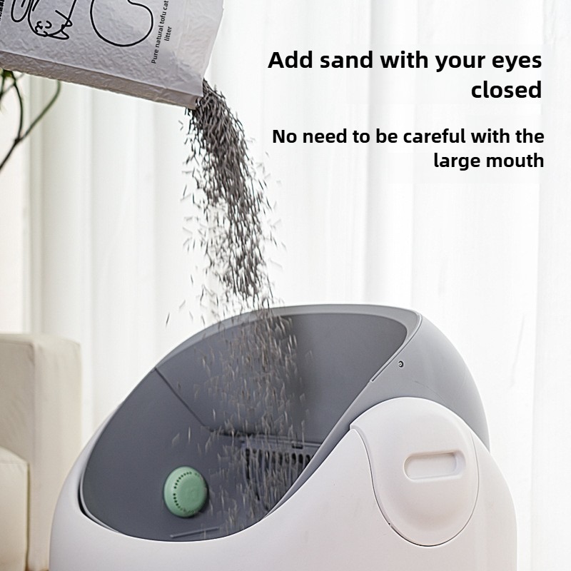 Cat Litter Box Top Opening Automatic Plastic