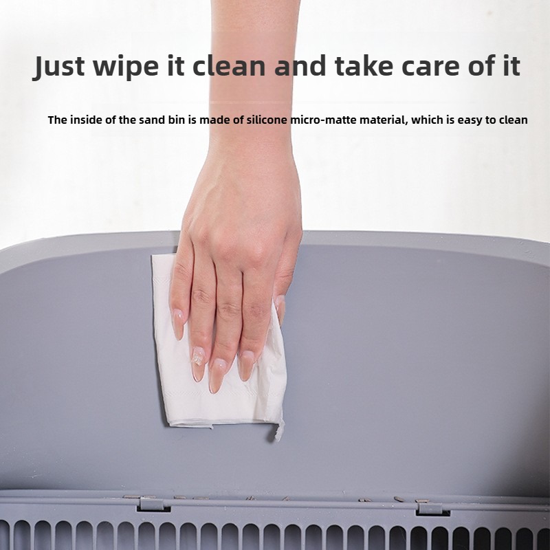 Cat Litter Box Top Opening Automatic Plastic