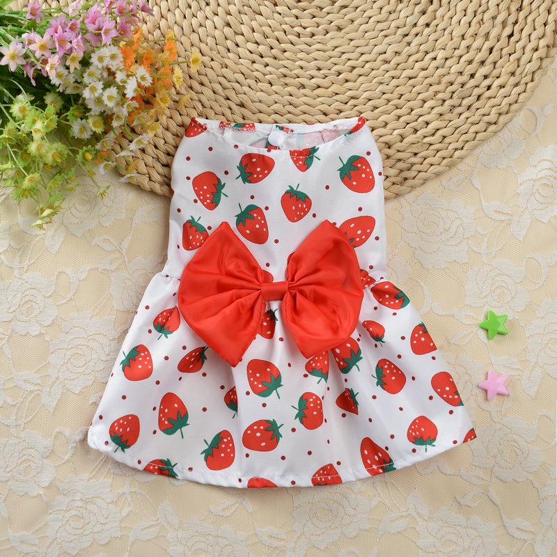 Summer Floral Princess Dog Dress
