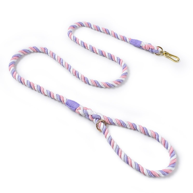 Colorful Woven Cotton Dog Leash
