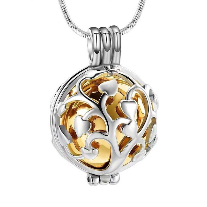 Tree of Life Hollow Sphere Ash Pendant